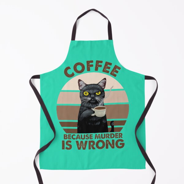 Item preview, Coffee Because Murder Is Wrong designed and sold by NoThoughtsCat.