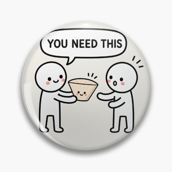 Item preview, Coffee Filter Funny Sticker designed and sold by MonkiFlipp.