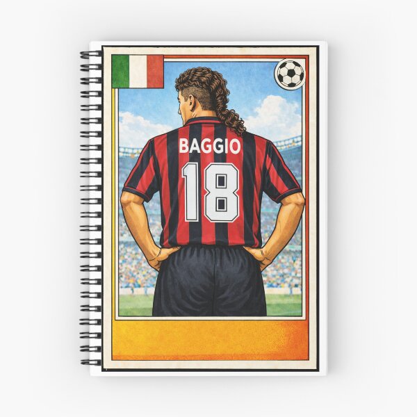 Item preview, Il Divin Codino - Retro Baggio AC Milan shirt. designed and sold by Tony Panini Retro.