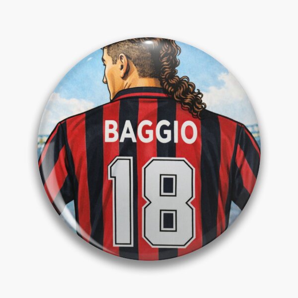 Item preview, Il Divin Codino - Retro Baggio AC Milan shirt. designed and sold by Tony Panini Retro.
