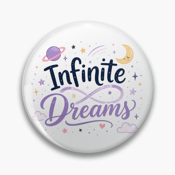 Item preview, Infinite Dreams Cute Space Quote | Kawaii Galaxy Typography | Aesthetic Cosmic Motivation designed and sold by Sanika arts .