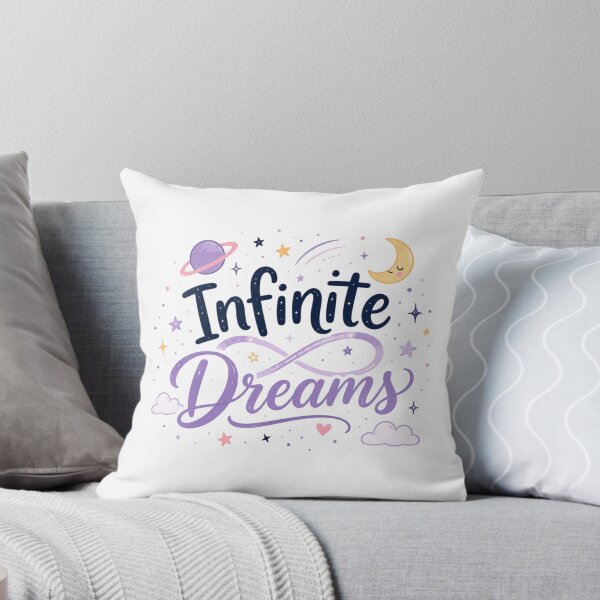 Item preview, Infinite Dreams Cute Space Quote | Kawaii Galaxy Typography | Aesthetic Cosmic Motivation designed and sold by Sanika arts .
