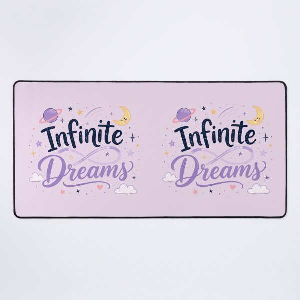 Item preview, Infinite Dreams Cute Space Quote | Kawaii Galaxy Typography | Aesthetic Cosmic Motivation designed and sold by Sanika arts .