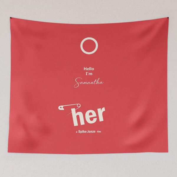 Item preview, Her (2013) Minimalist Movie Poster | Samantha AI Design designed and sold by MORKINO POSTERS.
