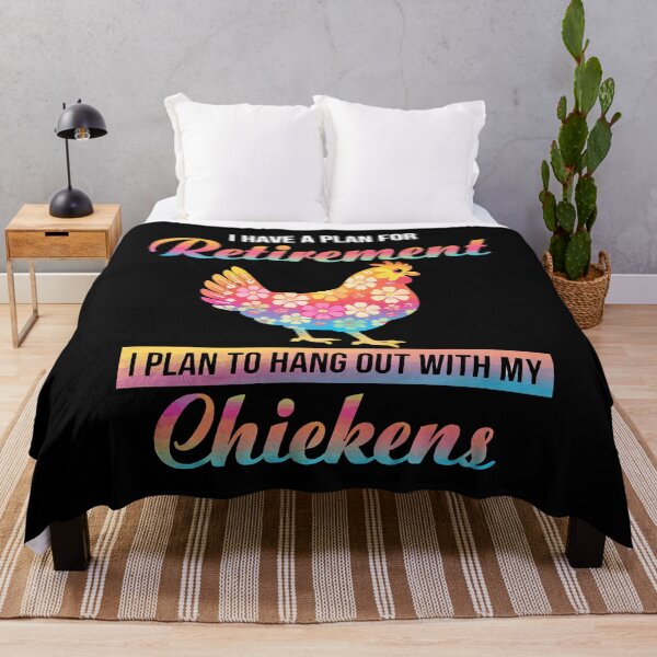 Item preview, I Have A Plan For Retirement I Plan To Hang Out With My Chickens - Funny Chicken Farmer Art designed and sold by BendyBeasts.