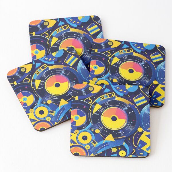 Item preview, Retro Vinyl Record Pattern - House Music Rave designed and sold by  ZenRave Designs.