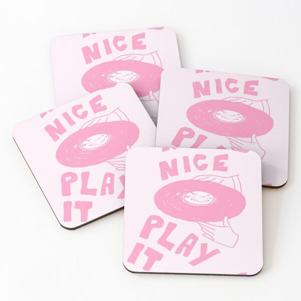 Item preview, TWICE "If It's Nice, Play It Twice" Pink Vinyl Aesthetic Wallpaper designed and sold by KryaArts27.