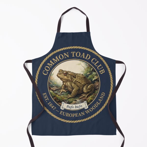 Item preview, Common Toad Club Vintage Badge Woodland Wildlife designed and sold by CalmCapy Co.