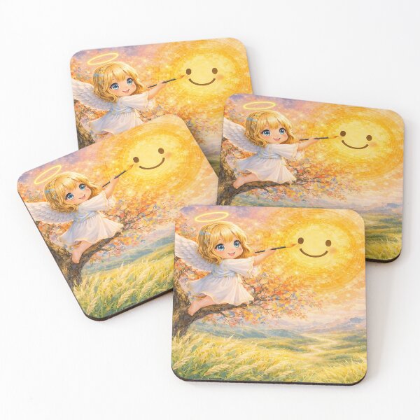 Item preview, Cute Angel Painting the Sun designed and sold by M-Y-A-R-T-.