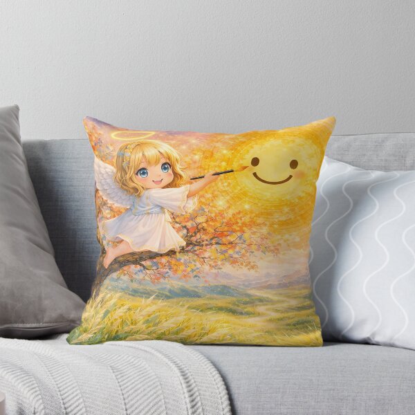 Item preview, Cute Angel Painting the Sun designed and sold by m-y-A-I-A-R-T-.