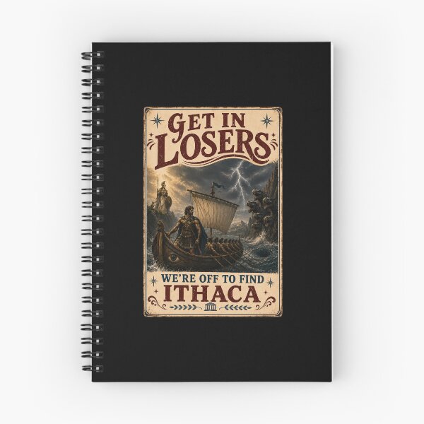 Item preview, The Odyssey, Homer's Odyssey, Greek Mythology, The Odyssey Movie, Ithaca, Get In Losers We're Off to Find Ithaca designed and sold by oddbrick-parade.