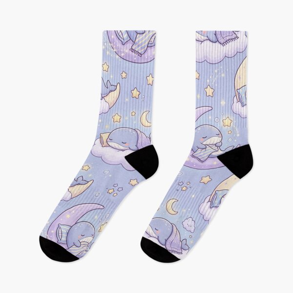 Item preview, Sleepy Whales on Crescent Moons designed and sold by Shivi-designs.