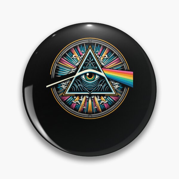 Item preview, Psychedelic All Seeing Eye Prism Stained Glass designed and sold by ScottKermieka.