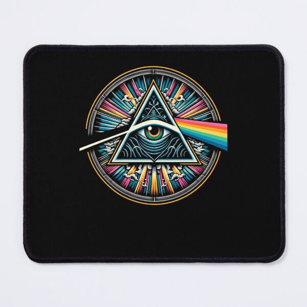 Item preview, Psychedelic All Seeing Eye Prism Stained Glass designed and sold by ScottKermieka.