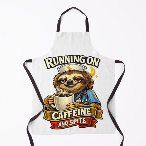 Item preview, Tired Sloth Night Shift Nurse Humor designed and sold by Gentlestate.