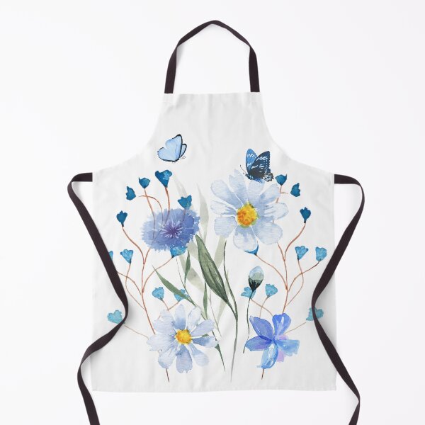 Item preview, Blue Flowers And Butterflies. designed and sold by Dinasshop.