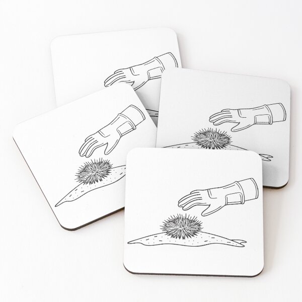 Item preview, Diver Hand Near Sea Urchin designed and sold by rasagamastore.