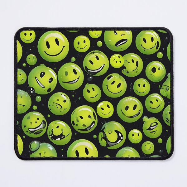 Item preview, Acid Techno Smiley Face Pattern - 90s Rave designed and sold by ZenRave Designs.