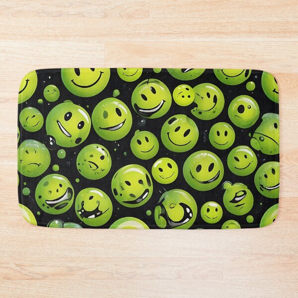 Artikelvorschau, Acid-Techno-Smiley-Gesichtsmuster – 90er-Jahre-Rave entworfen und verkauft von  ZenRave Designs.