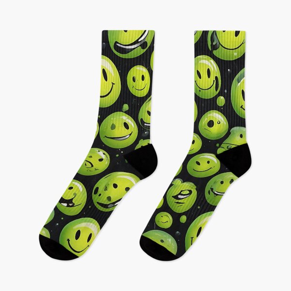Item preview, Acid Techno Smiley Face Pattern - 90s Rave designed and sold by  ZenRave Designs.
