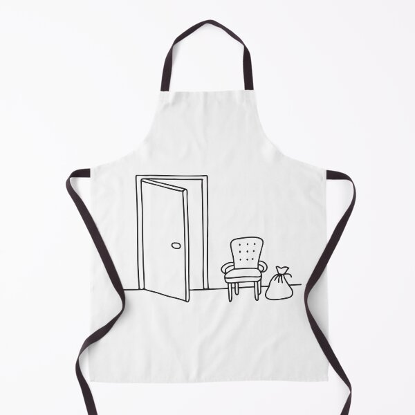 Item preview, A door ajar next to a chair where a bag has fallen designed and sold by rasagamastore.
