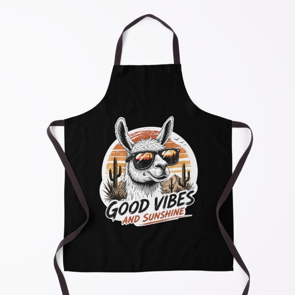 Item preview, Good Vibes and Sunshine Cool Llama designed and sold by Canvas-Whispers.