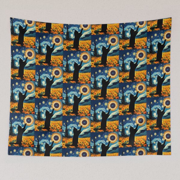 Item preview, Starry Night Eclipse Spain Iceland Total Solar Eclipse 2026 designed and sold by erozzz.