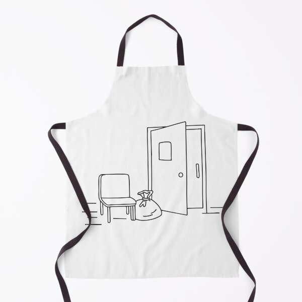 Item preview, An open door beside a seat with a dropped bag nearby designed and sold by rasagamastore.