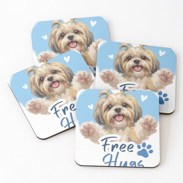 Item preview, Free Hugs Dog Cute Puppy designed and sold by PawsAndPallette .