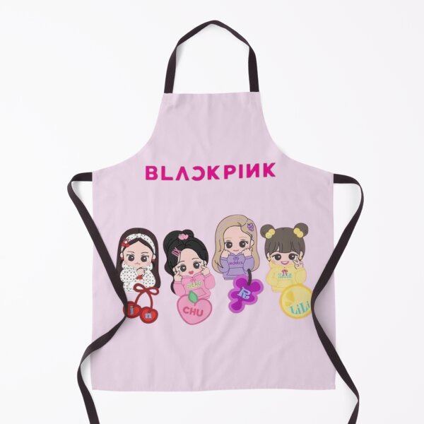 Item preview, BLACKPINK Chibi Cartoon Members Cute Pink K-Pop Wallpaper designed and sold by KryaArts27.
