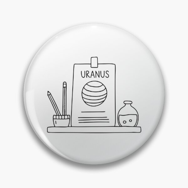 Item preview, A flashcard marked Uranus lying on a school desk designed and sold by rasagamastore.