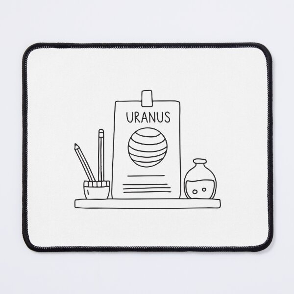 Item preview, A flashcard marked Uranus lying on a school desk designed and sold by rasagamastore.