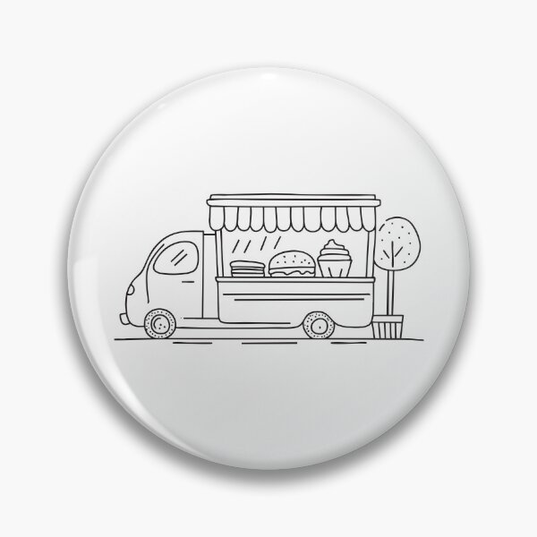 Item preview, A street food cart stationed next to a painted mural wall designed and sold by rasagamastore.