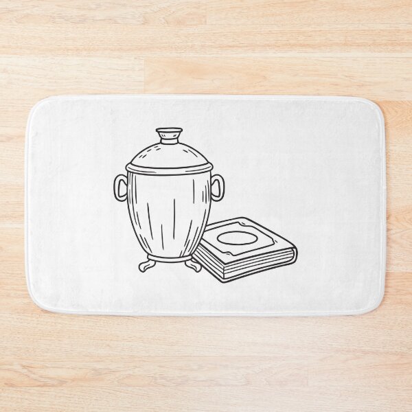 Item preview, A closed urn positioned next to an old photo scrapbook designed and sold by rasagamastore.