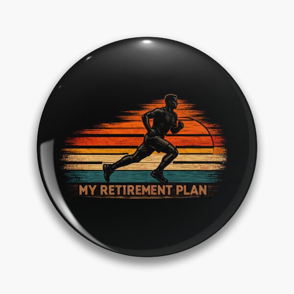 Item preview, My Retirement Plan Running - Funny Runner Jogging Retro Sunset Art designed and sold by BendyBeasts.