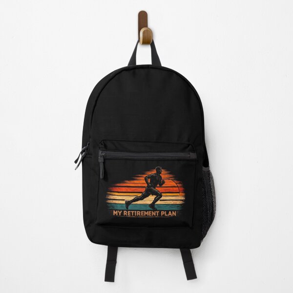 Item preview, My Retirement Plan Running - Funny Runner Jogging Retro Sunset Art designed and sold by BendyBeasts.