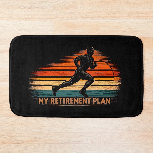 Item preview, My Retirement Plan Running - Funny Runner Jogging Retro Sunset Art designed and sold by BendyBeasts.