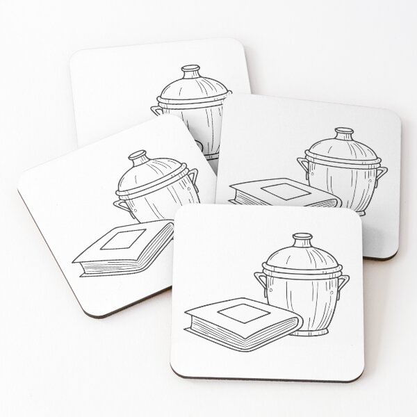 Item preview, A lidded ceremonial urn beside a worn family album designed and sold by rasagamastore.