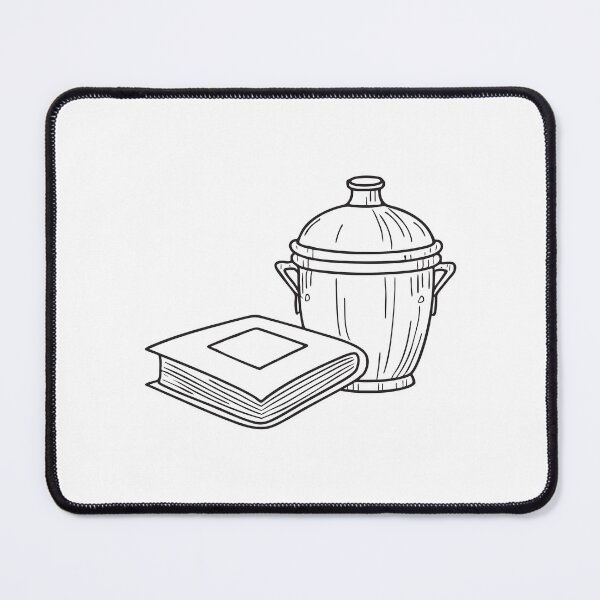Item preview, A lidded ceremonial urn beside a worn family album designed and sold by rasagamastore.