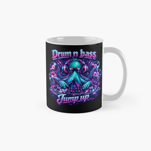 Item preview, Drum n Bass Octopus DJ - Jump Up Rave designed and sold by  ZenRave Designs.