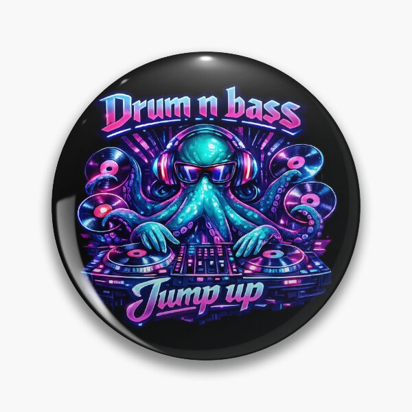 Item preview, Drum n Bass Octopus DJ - Jump Up Rave designed and sold by  ZenRave Designs.