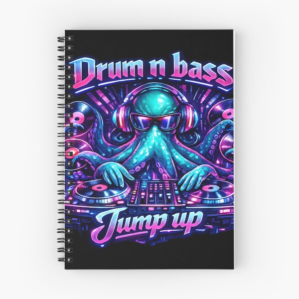 Item preview, Drum n Bass Octopus DJ - Jump Up Rave designed and sold by  ZenRave Designs.