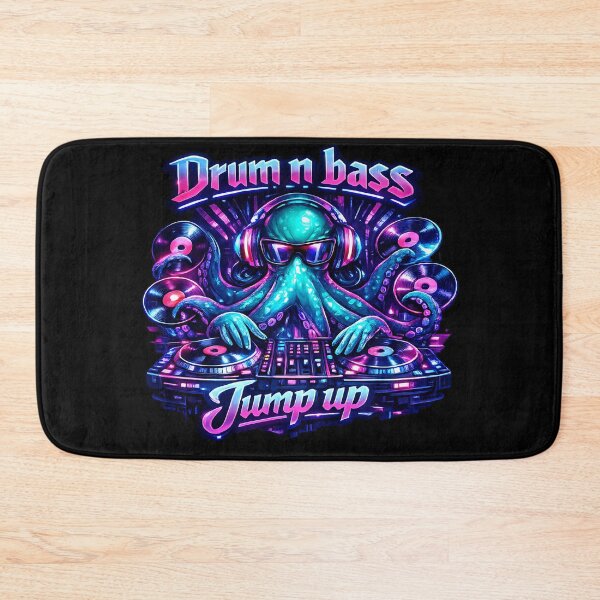 Item preview, Drum n Bass Octopus DJ - Jump Up Rave designed and sold by  ZenRave Designs.