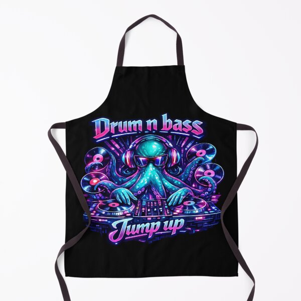 Item preview, Drum n Bass Octopus DJ - Jump Up Rave designed and sold by ZenRave Designs.