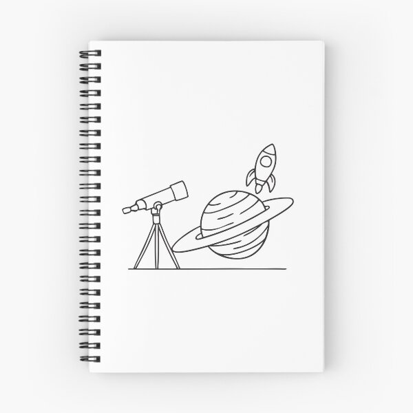 Item preview, A Uranus miniature sitting next to a toy rocket and telescope designed and sold by rasagamastore.