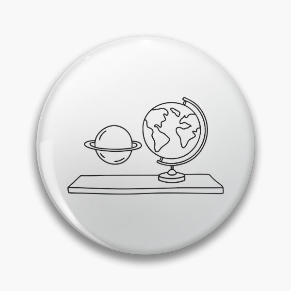 Item preview, A model of Uranus displayed beside a globe on a shelf designed and sold by rasagamastore.