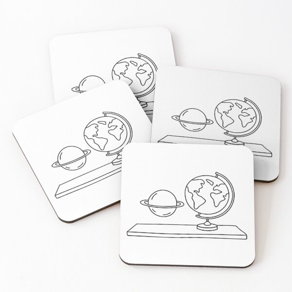 Item preview, A model of Uranus displayed beside a globe on a shelf designed and sold by rasagamastore.