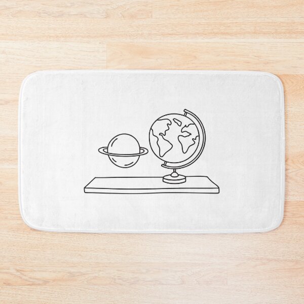 Item preview, A model of Uranus displayed beside a globe on a shelf designed and sold by rasagamastore.