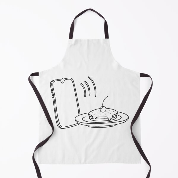 Item preview, A buzzing phone lying next to a plate of untouched food designed and sold by rasagamastore.