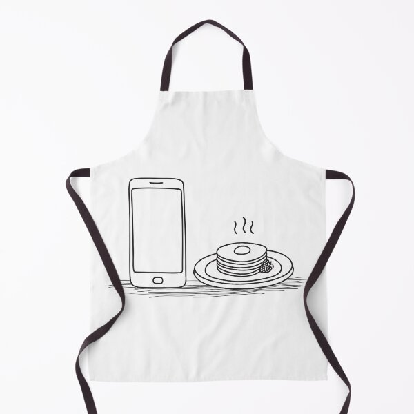 Item preview, A phone lighting up next to a breakfast plate left alone designed and sold by rasagamastore.